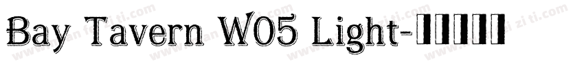 Bay Tavern W05 Light字体转换